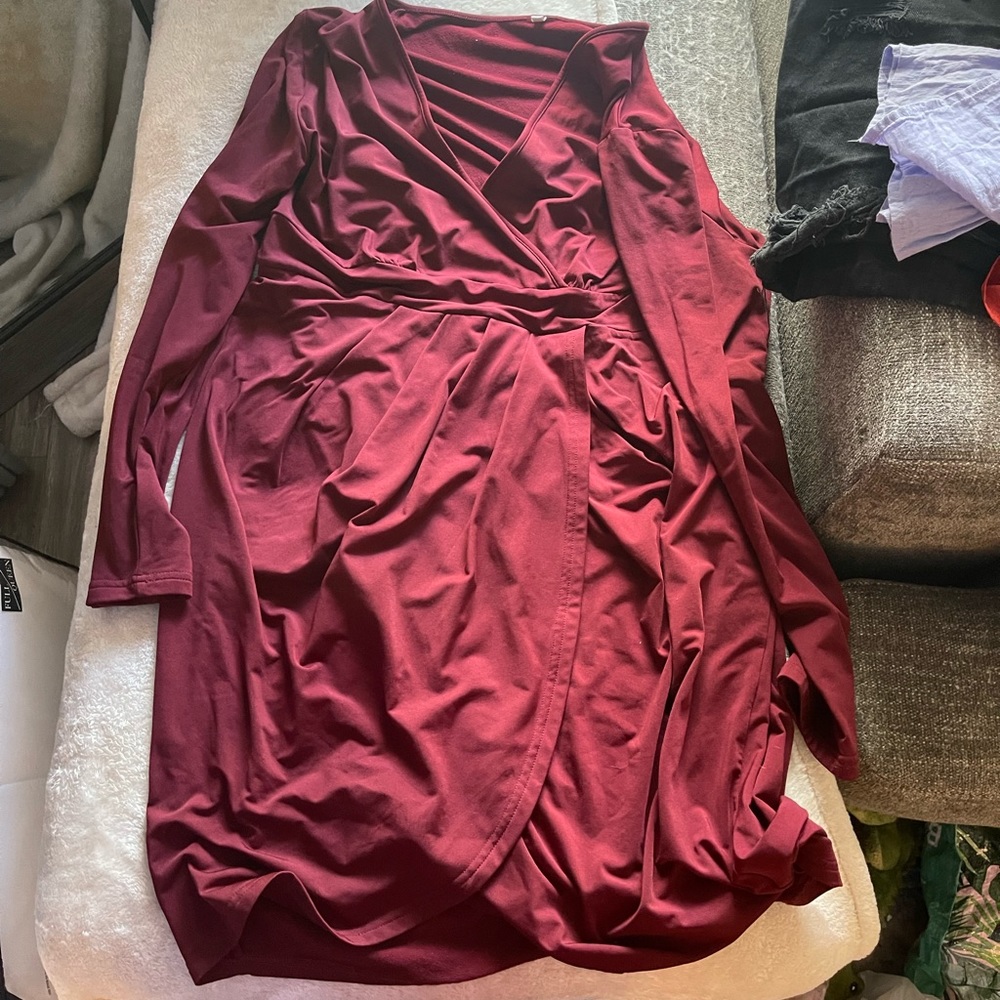 Burgundy Cocktail Dress